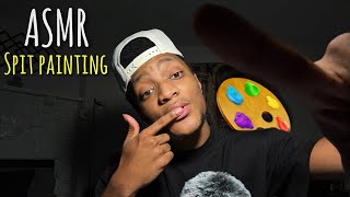 ASMR Spit Painting Makeover 🎨 | Personal attention (mouth sounds)
