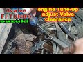 engine Tune-Up adjust valve clearance 6 valve FI SUZUKI