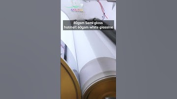 80gsm Semi gloss hotmelt 60gsm white glassine #label #quality #sailing #factory #material #workshop