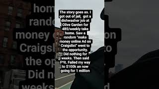 from jail to millionaire #jail #moneymindset #millionaire