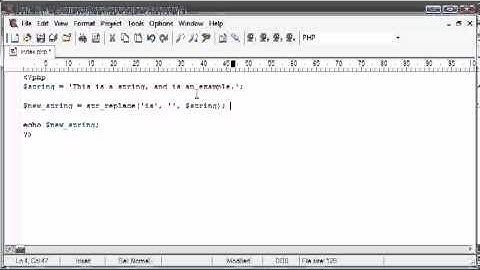 Beginner PHP Tutorial   51   String Functions  Replacing Predefined Part of a String   YouTube
