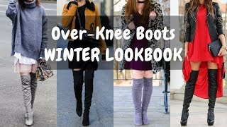 How To Wear Over-Knee Boots Long Boots - Winter Lookbook