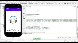 Online Music Mobile App using Firebase | Android Studio 4.2 screenshot 3
