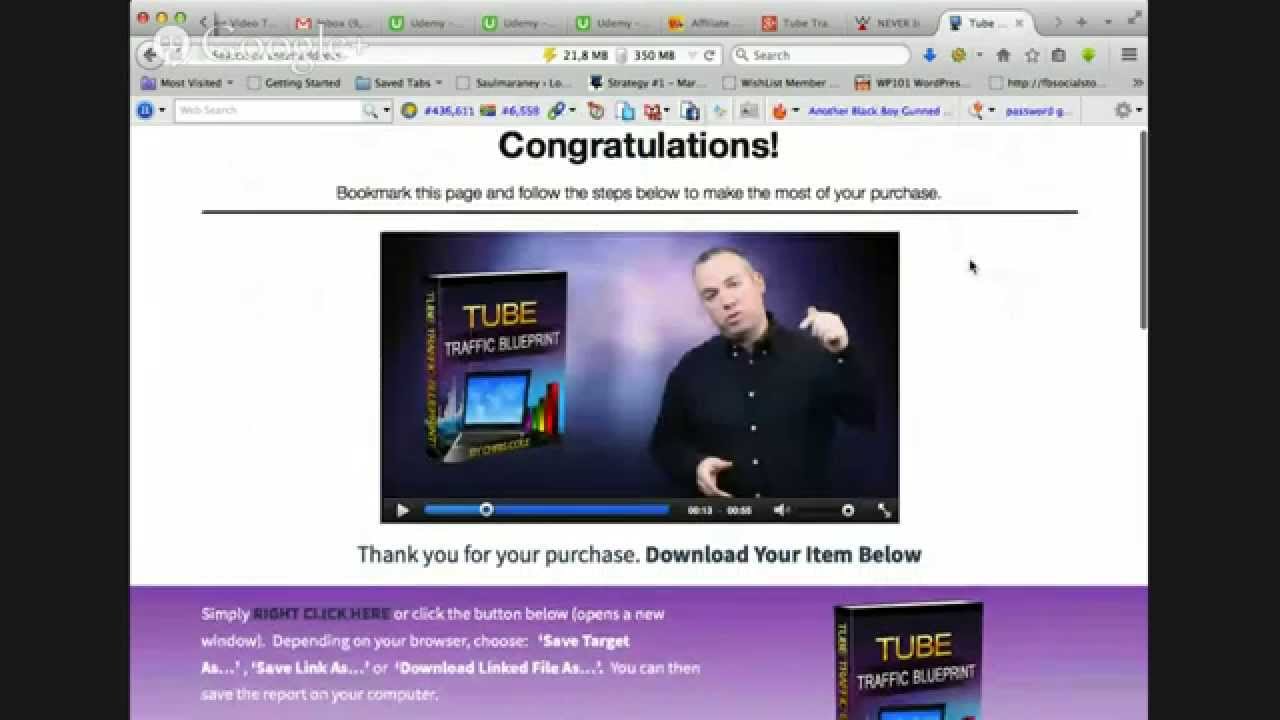 Tube Traffic Blueprint by Chris Cole I Review and Testimonial by Saul Maraney