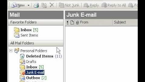 Microsoft Office Outlook 2003 Add a folder to the Favorite Folders pane