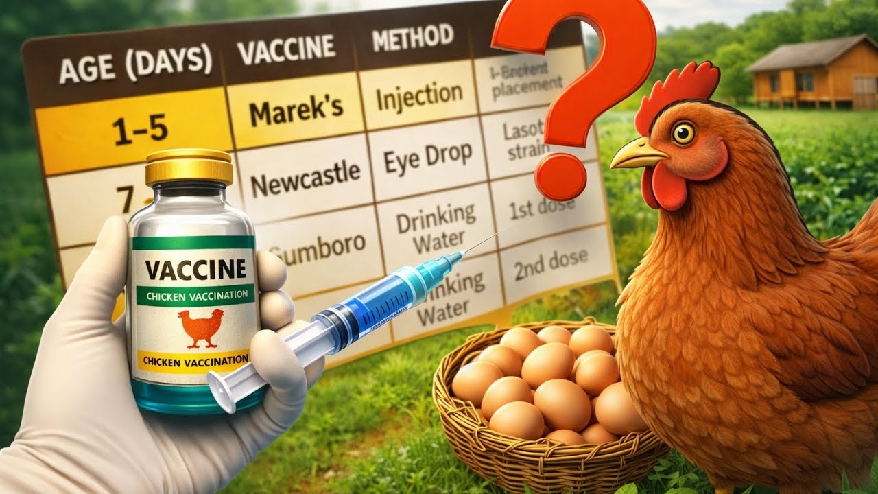Local Chicken Vaccination Schedule Explained (Day 1–28) | Beginners Guide