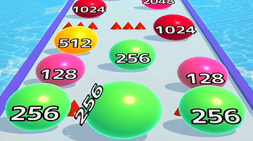 Ball Run 2048 Infinity Number! Ball Run Game Levels (1-10) Android Gameplay