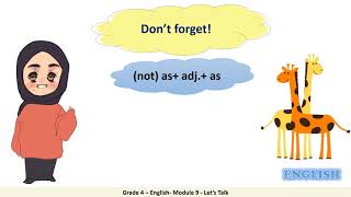 Grade 4 – English – Module 9 – Let's Talk