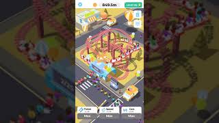 Idle Roller Coaster Gameplay - ALL COUNTRIES MAXED OUT screenshot 4