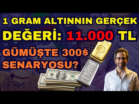 1 GRAM ALTININ GERÇEK DEĞERİ: 11.000 TL!! GÜMÜŞTE 300$ SENARYOSU? KRİTİK HAFTA!!