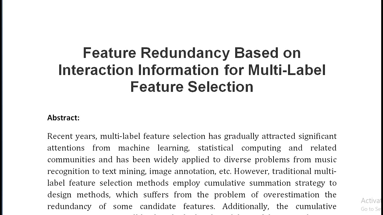 Feature Redundancy Based on Interaction Information for Multi Label Feature Selection