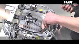 PFAFF 3588 Programmable automatic pocket setter EN HD   YouTube