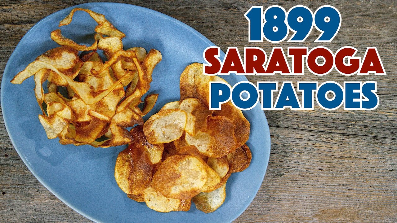 Which Is Best??? 1899 Saratoga Potatoes Vs  Potato Chips Recipe - Old Cookbook Show - Glen & Friends | Glen And Friends Cooking