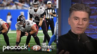 Desmond Ridder under pressure with all of Atlanta Falcons' weapons | Pro Football Talk | NFL on NBC