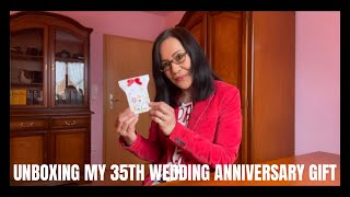 UNBOXING MY 35TH WEDDING ANNIVERSARY GIFT 2022  || JEAN LENNERTZ