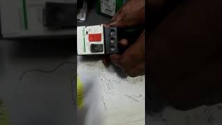 Schneider make MPCB auxiliary installation