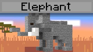 Minecraft | How To Build: African Elephant screenshot 3