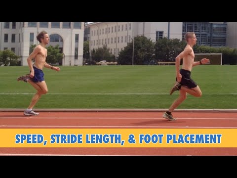 Running form: Speed, stride length, and foot placement