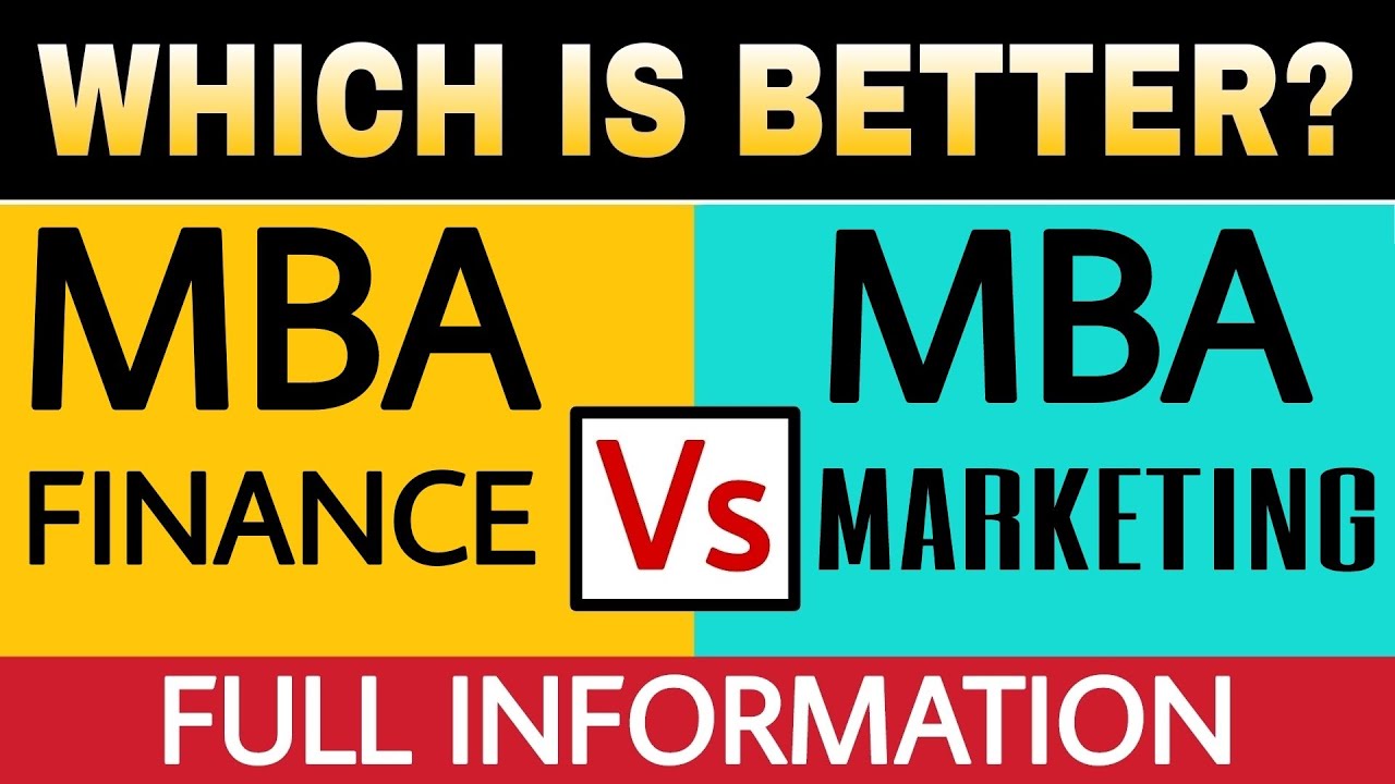 MBA Finance Vs MBA Marketing Full Comparison In Hindi Best MBA 