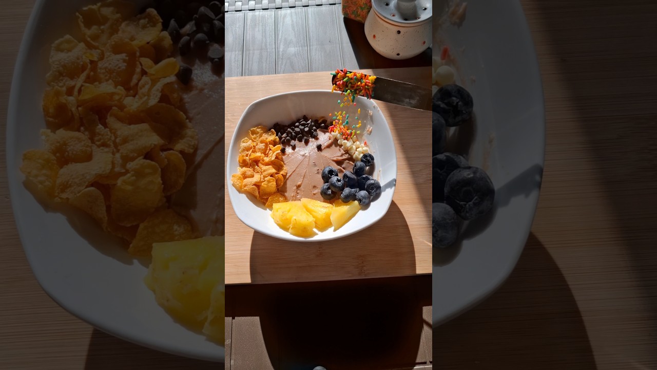 Let's make frozen yogurt bowl 🫐🥣