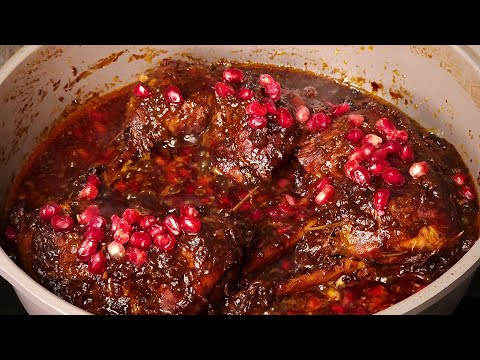 طرز تهیه مرغ ناردونی خوشمزه ترین مرغ اناری شب یلدا آشپزی ایرانی