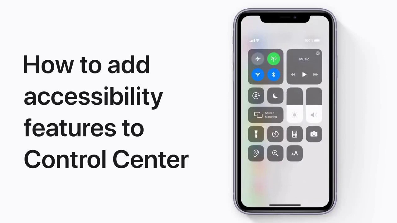 Add accessibility features to Control center🔥🔥🔥