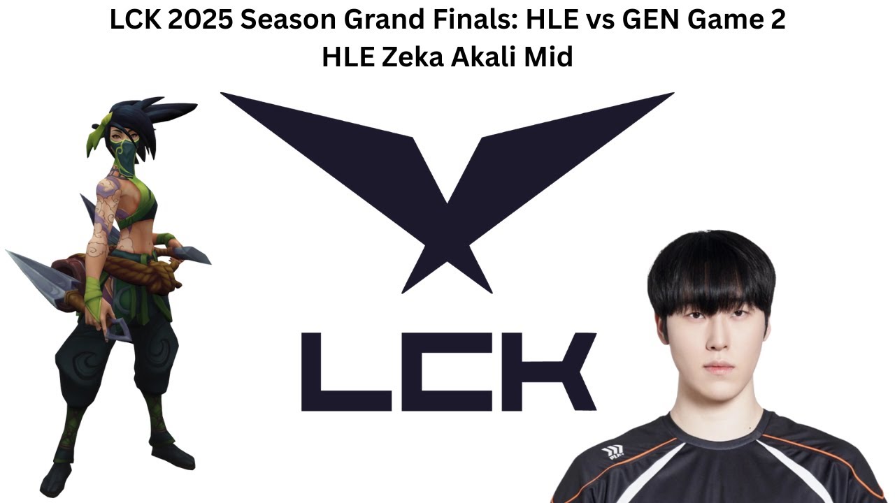 LCK 2025 Season Grand Finals: HLE vs GEN Game 2 (HLE Zeka Akali Mid POV)