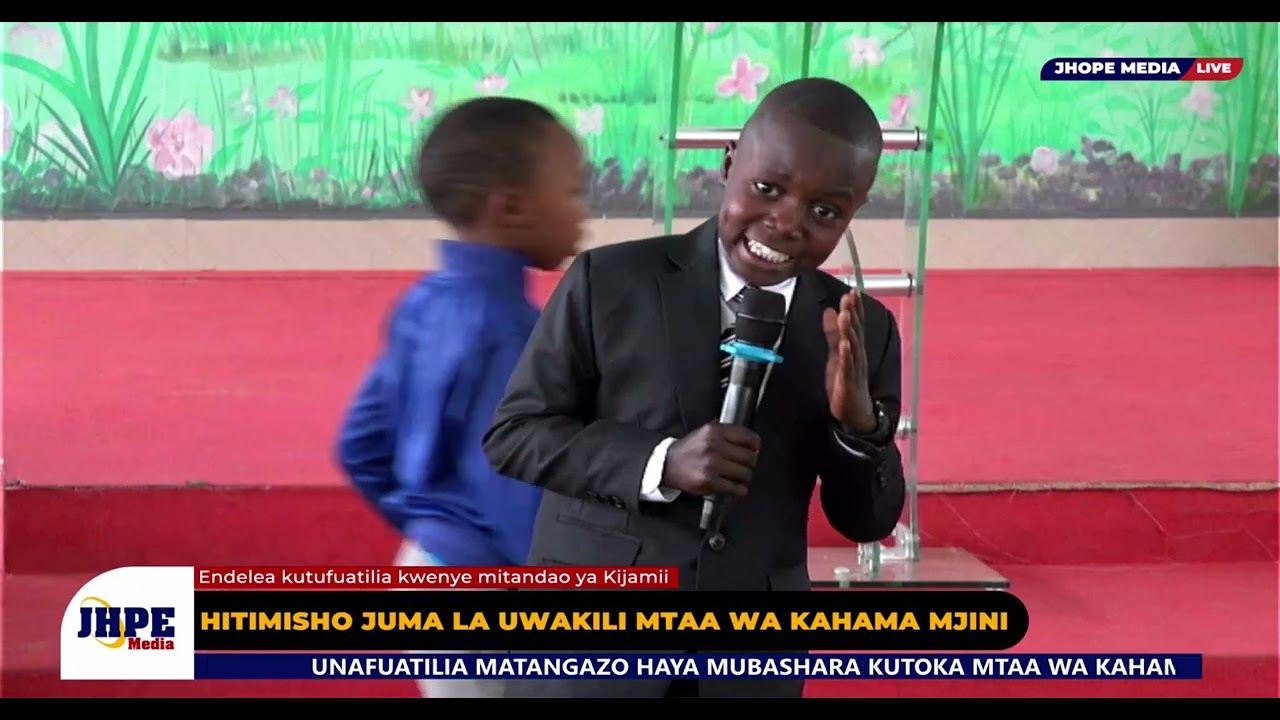 MCHUNGAJI MTOTO AHUBIRI KANISA LA WAADVENTISTA WASABATO KAHAMA CENTRAL LEO HII