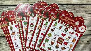 39Pcs Christmas Bingo Game for Kids Toddlers Adults, Everything for good mood and fun screenshot 5