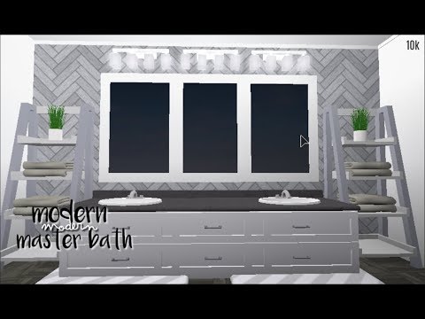 Bloxburg Modern Master Bath 10k Youtube - roblox bloxburg master bathroom speedbuild