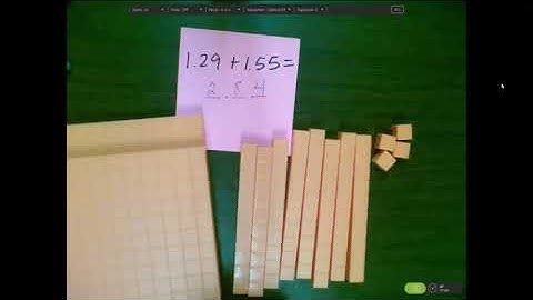 Adding and Subtracting Decimals Using Base Ten Blocks