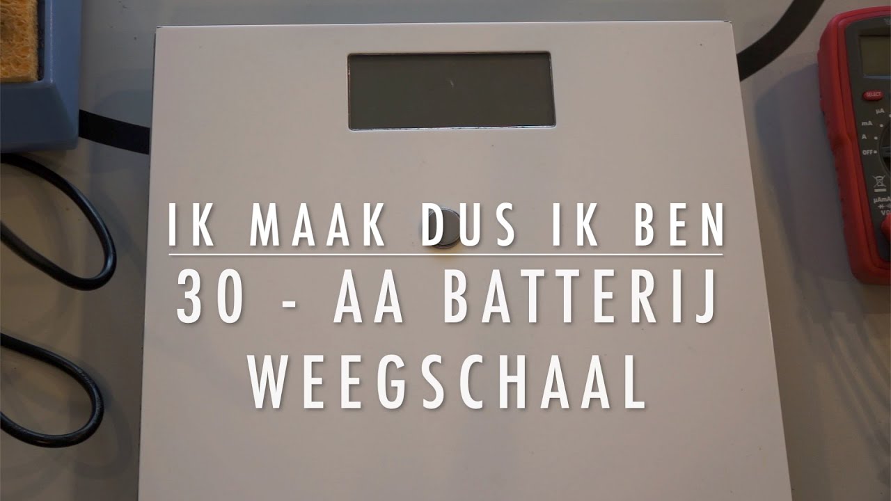 30- AA-batterij Weegschaal