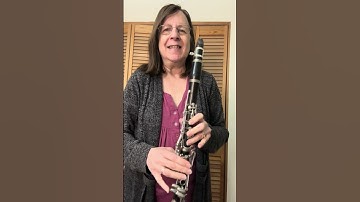 D harmonic minor scale - Clarinet - 1st octave - slow, then faster