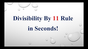 How to Check Divisibility by 11 in Seconds! ⏱️ | Math Shortcut!