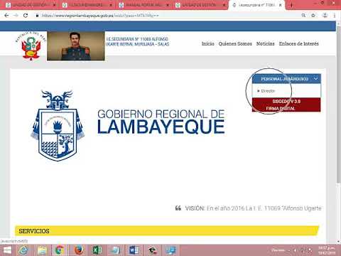 10 SUB MENU - PORTAL WEB UGEL LAMBAYEQUE 2019