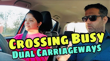 Oversteken van drukke tweebaanswegen via Middle Island | Gevaarherkenning op snelwegen