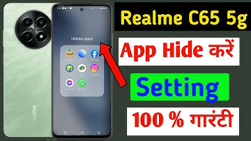 Realme C65 5g me app hide kaise kare / app hide kaise kare realme c65 5g me / app hide setting //