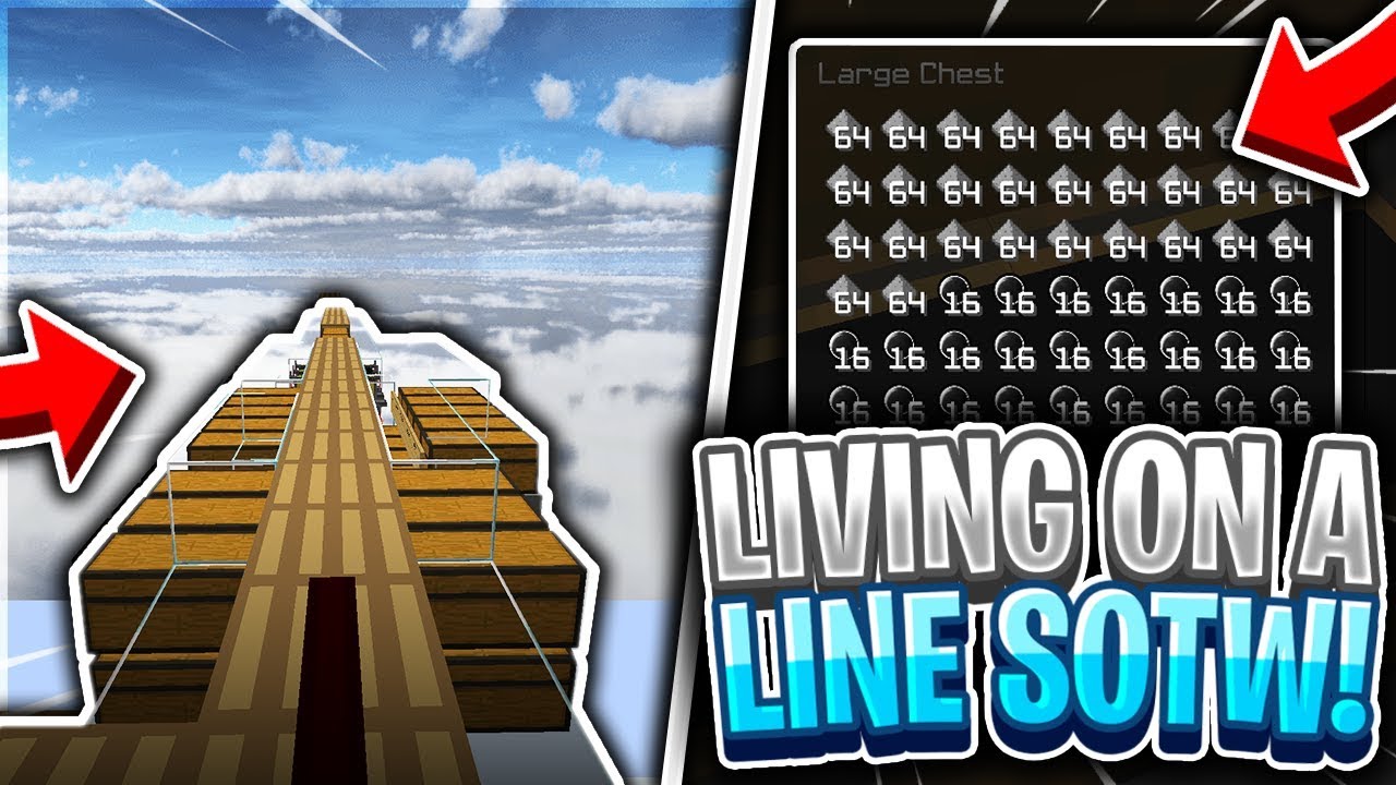 LIVING ON A LINE! *SOTW* + SUPER RICH START | Minecraft HCF