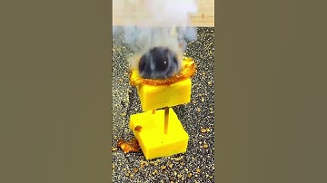 1000° C red hot ball vs butter 😱😱#experiment #asmr #shorts #shortvideo #viral #satisfying