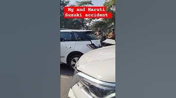 Maruti Suzuki brezza and mg windsor  accident build quality #accident #roadrage #accidentnews