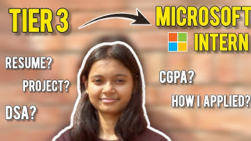 How I got a Microsoft Internship| Software Development Intern at Microsoft India | Everything I Did