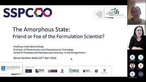 Bernal Seminar Prof Anne Marie Healy: The Amorphou...