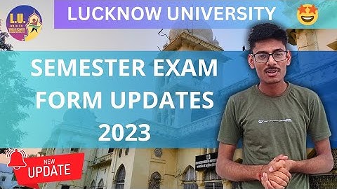 Exam form Issues Solved ! Back Papar Exam form+ Results Updates Lucknow University