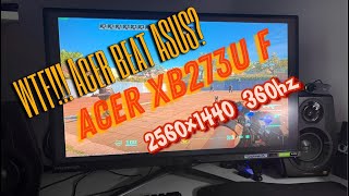 5 причин почему Acer XB273UF лучше ASUS PG27AQN