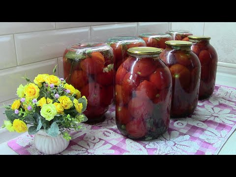 Video: Tomatoes with garlic for the winter 