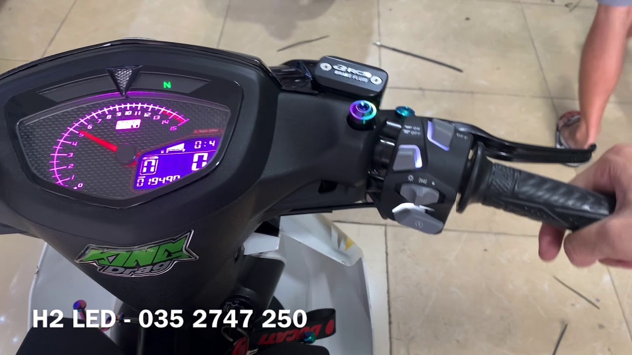 Chế cùm Đèn Light Master cho Sirius Xăng cơ được vài... - youtube