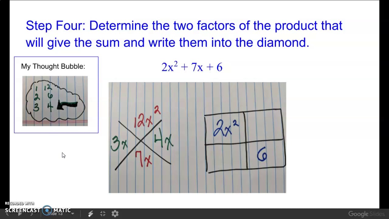 Lesson 8.1.2 - Factoring Quadratics - YouTube