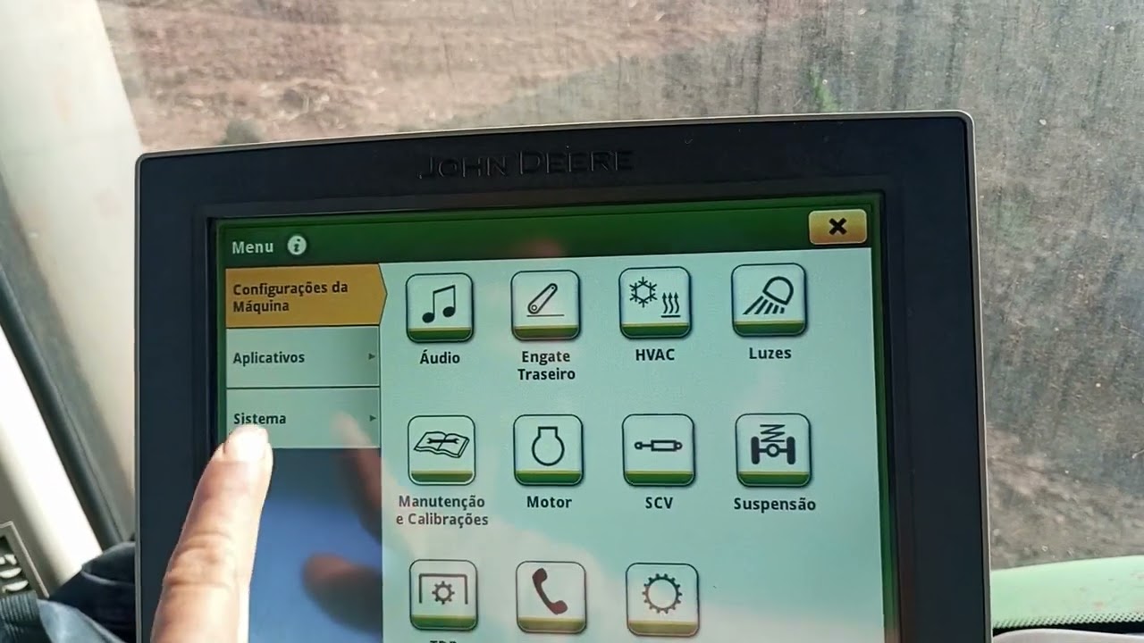 como você ver o sensor da suspensão dianteira do trator 8R
