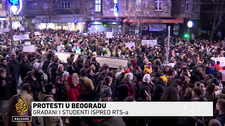 Najmasovniji studentski protesti dosad u Beogradu: Zaglušujuća buka pred zgradom RTS-a