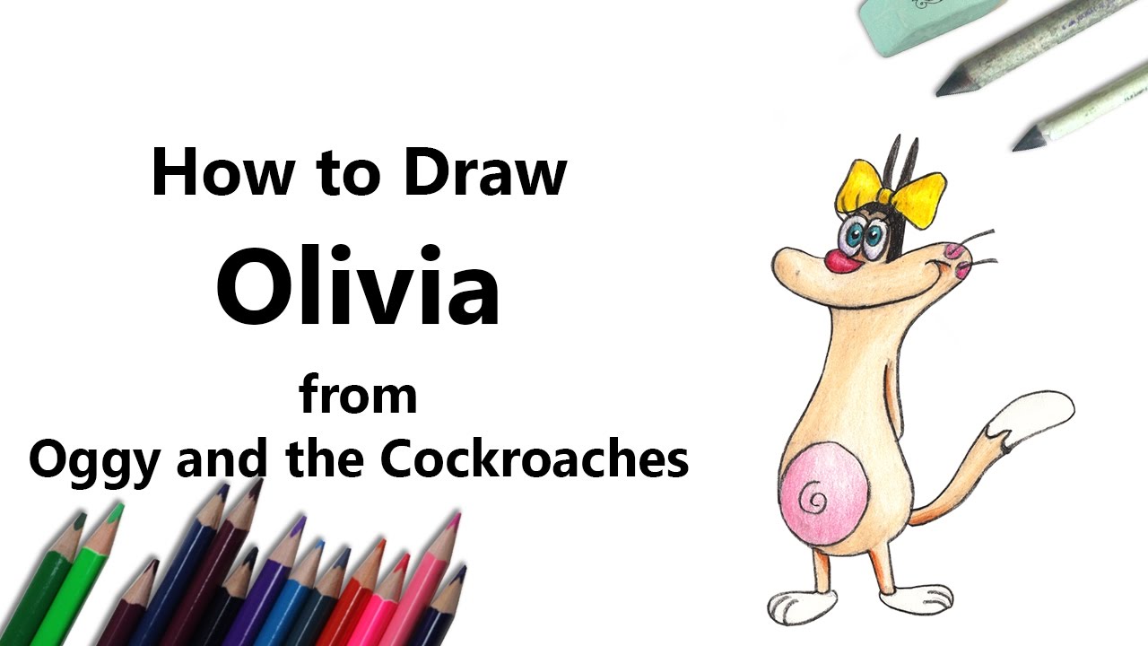 Oggy Coloring Page, Drawing Oggy and The Cockroaches, Learn to Color -  YouTube
